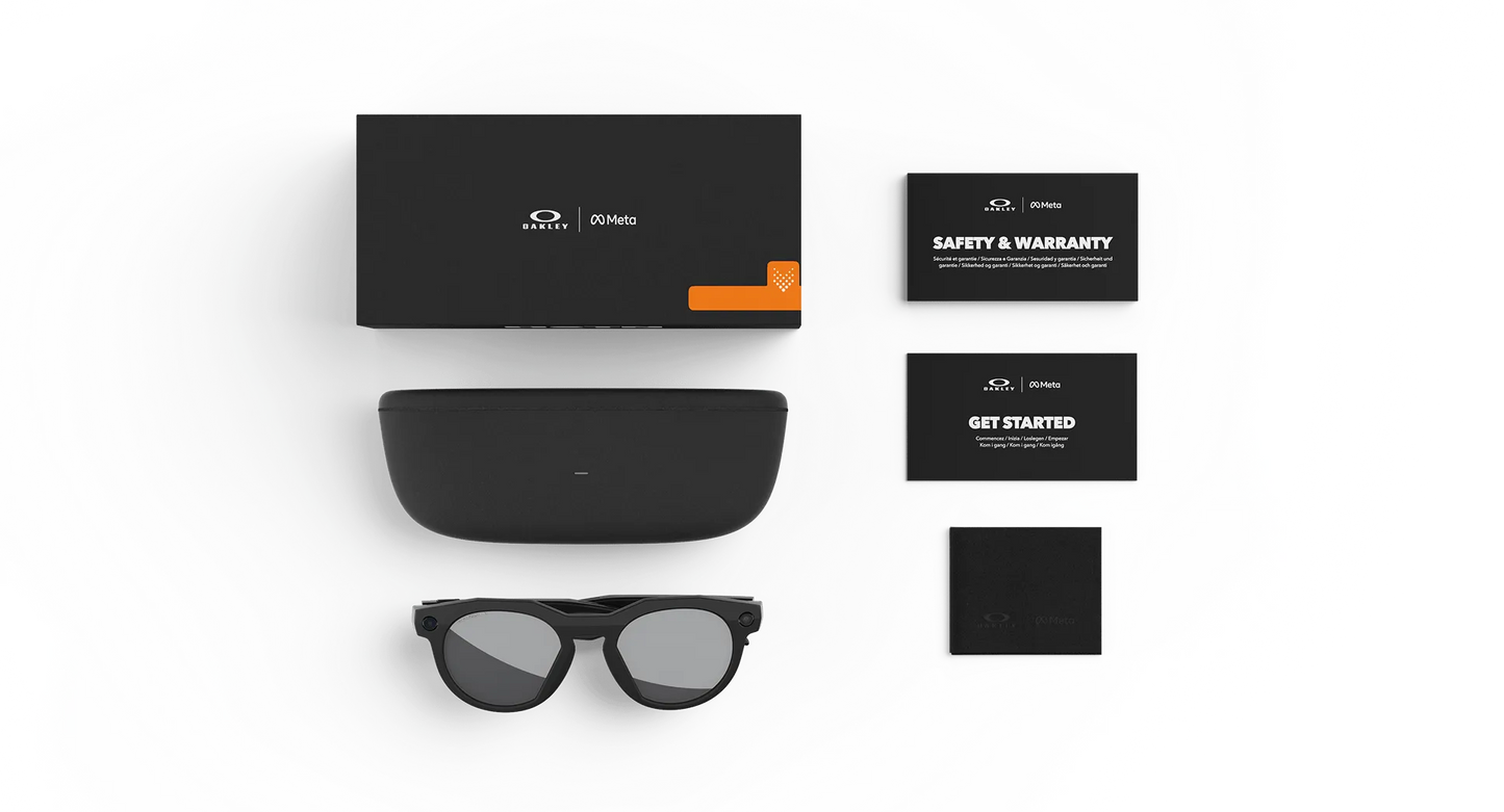 Oakley | META (Gen 2) AI Glasses | Oakley Meta HSTN – Black / Prizm™ Black Polarized