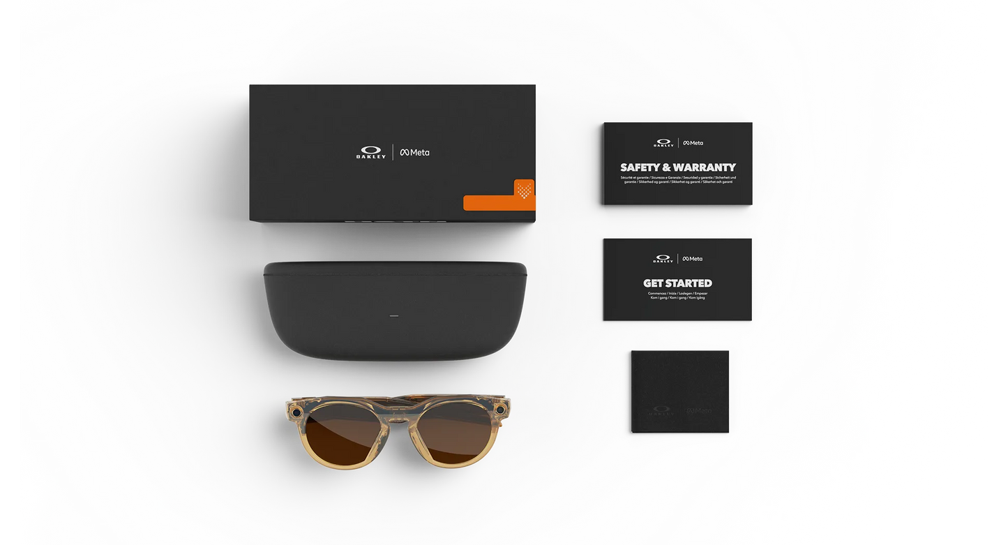 Oakley | META (Gen 2) AI Glasses | Oakley Meta HSTN – Light Curry / Transitions® Brown