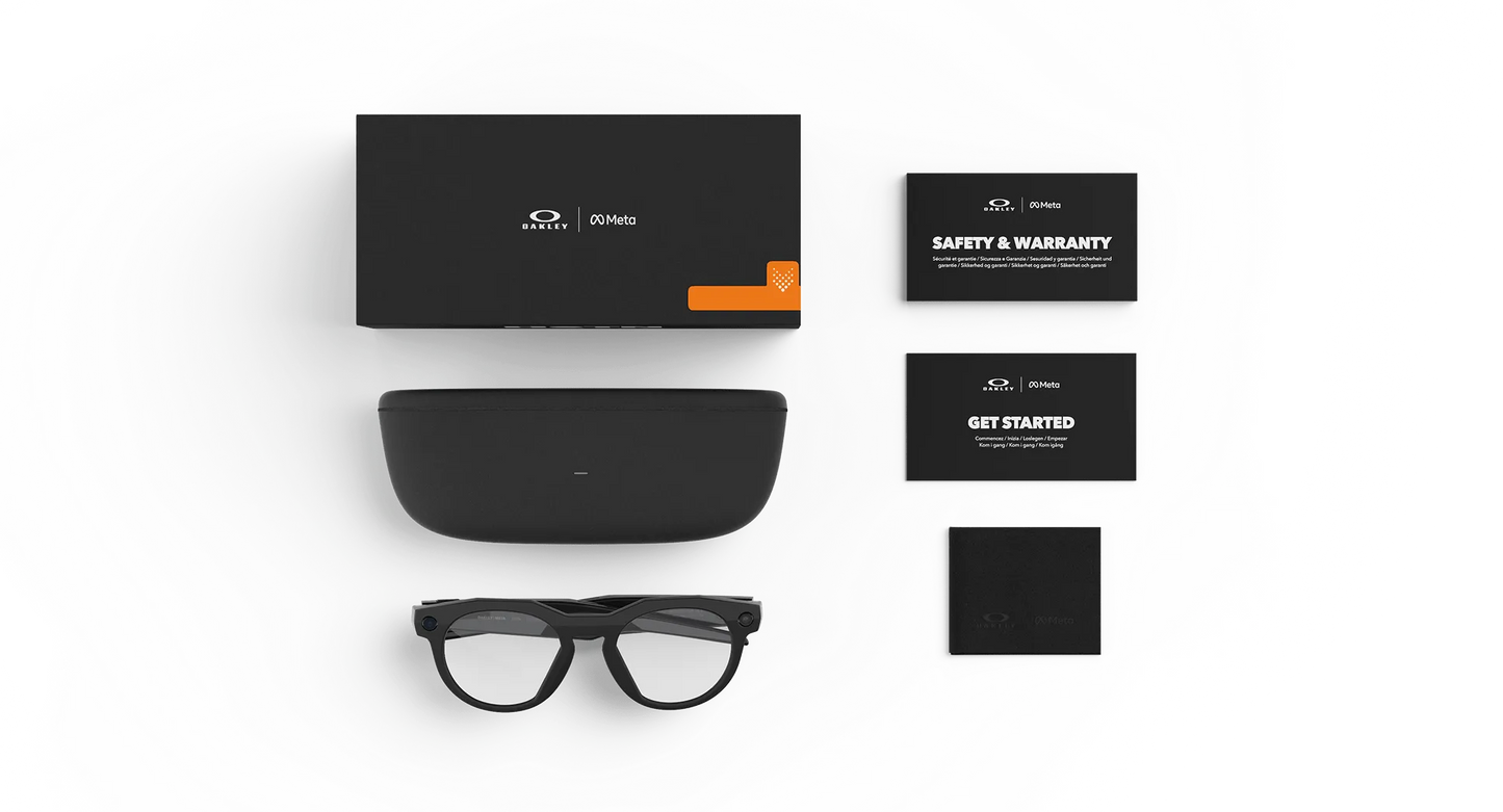 Oakley | META (Gen 2) AI Glasses | Oakley Meta HSTN – Black / Clear