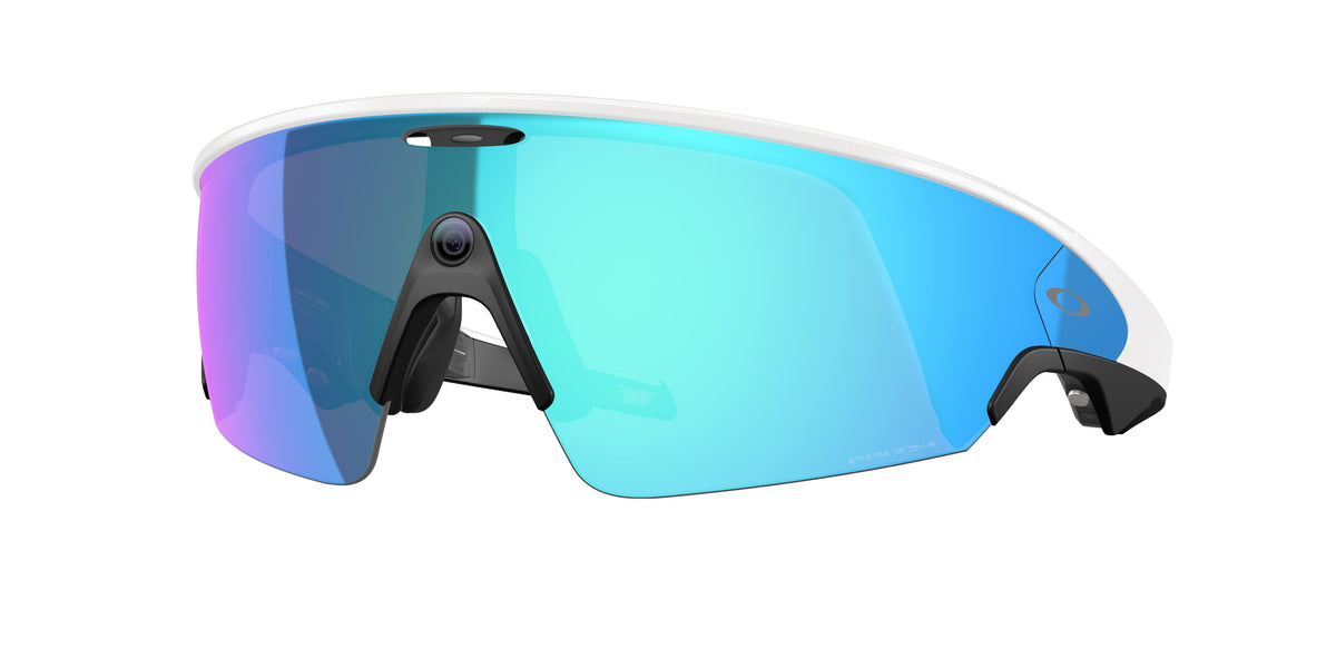 Oakley Meta Vanguard — Weiß · Prizm Sapphire