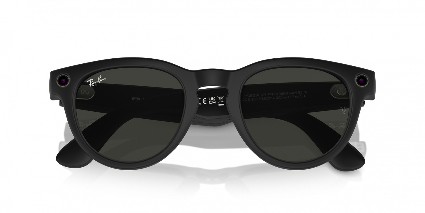 RayBan META Headliner Smart Glasses Matte Black I Göße L (GEN1) (RW4009 601SM350)