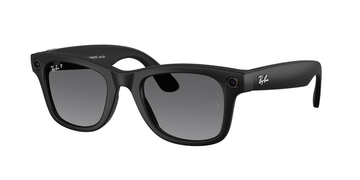 Ray-Ban Meta Wayfarer (Gen 2) — Schwarz matt · Graphit polarisiert