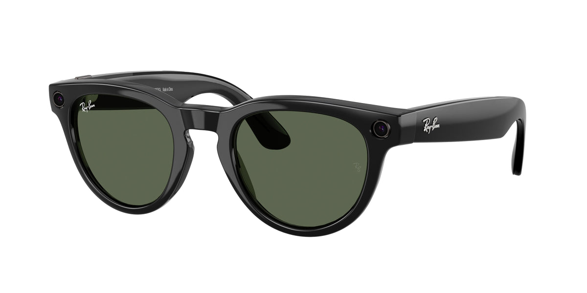 Ray-Ban Meta Headliner (Gen 2) — Schwarz glänzend · G-15 Grün