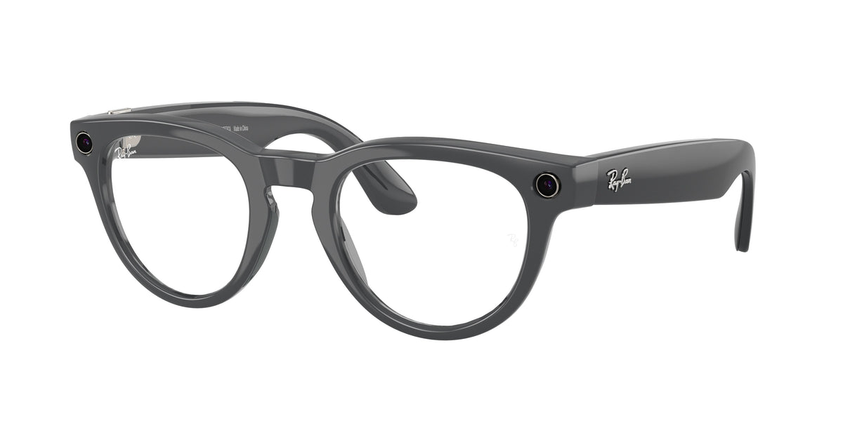 Ray-Ban Meta Headliner (Gen 2) — Asteroid Grey · Transitions® Klar zu Smaragdgrün