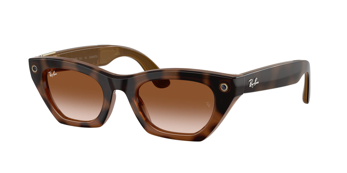 Ray-Ban Meta Zena (Gen 3) — Havana · Braun Verlaufstönung