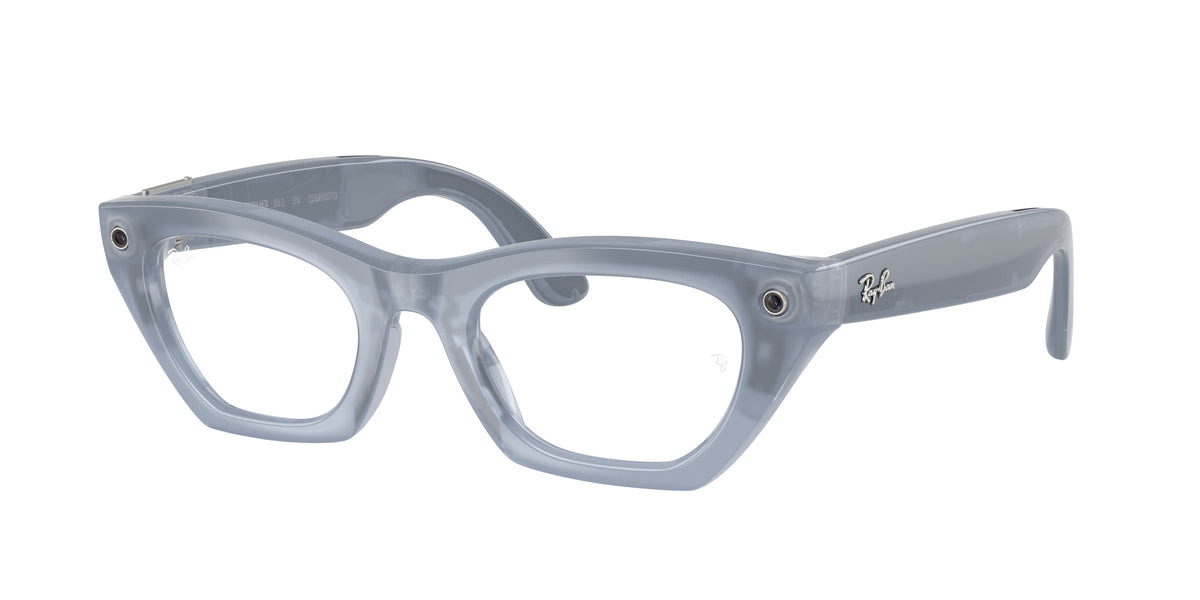 Ray-Ban Meta Zena (Gen 3) — Milchig Grau Lila · Transitions® Klar zu Kupfer