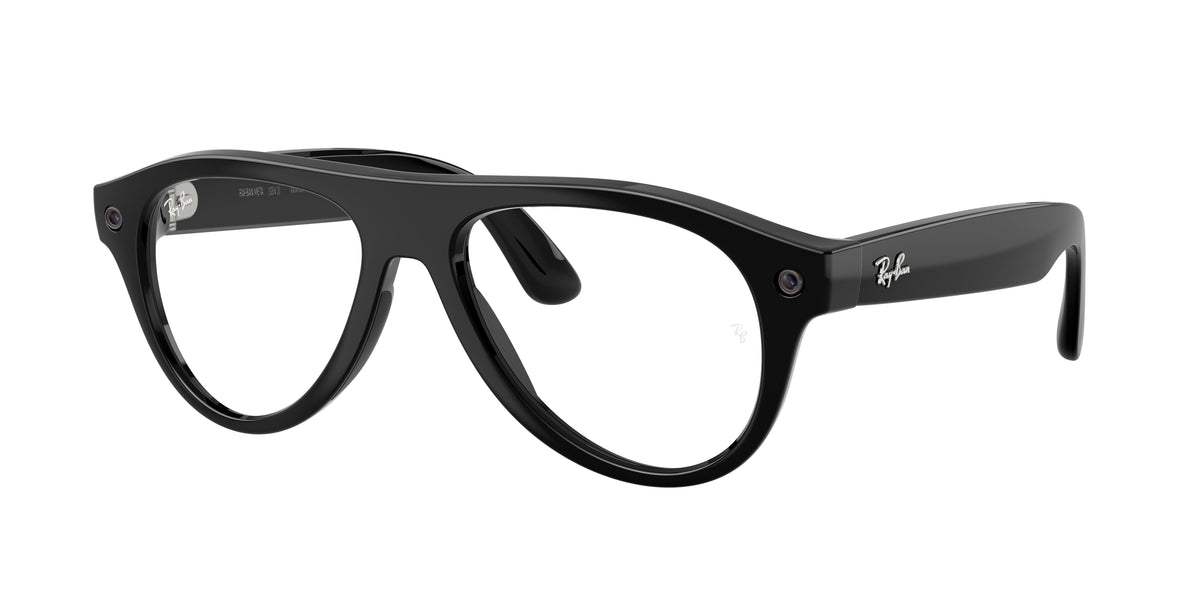 Ray-Ban Meta Aviator (Gen 3) — Schwarz glänzend · Transitions® Klar zu Grün