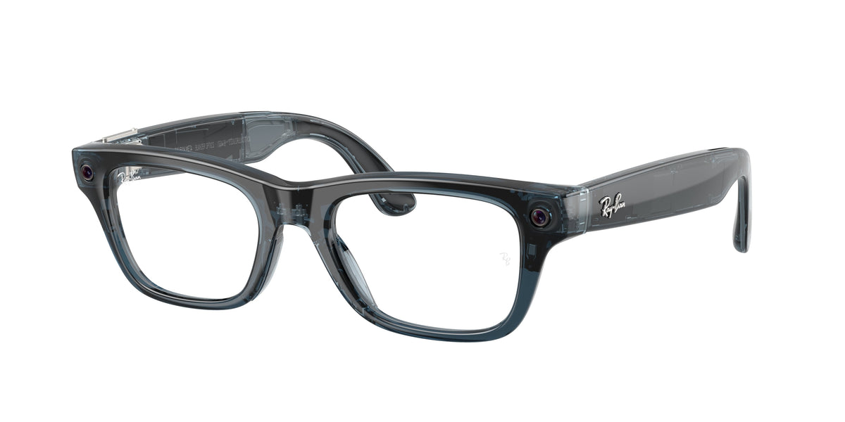 Ray-Ban Meta Blayzer Optics (Gen 2) — Ocean Blue transparent glänzend