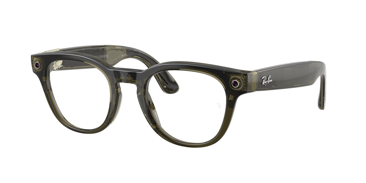 Ray-Ban Meta Scriber Optics (Gen 2) — Transparentes Dunkeloliv