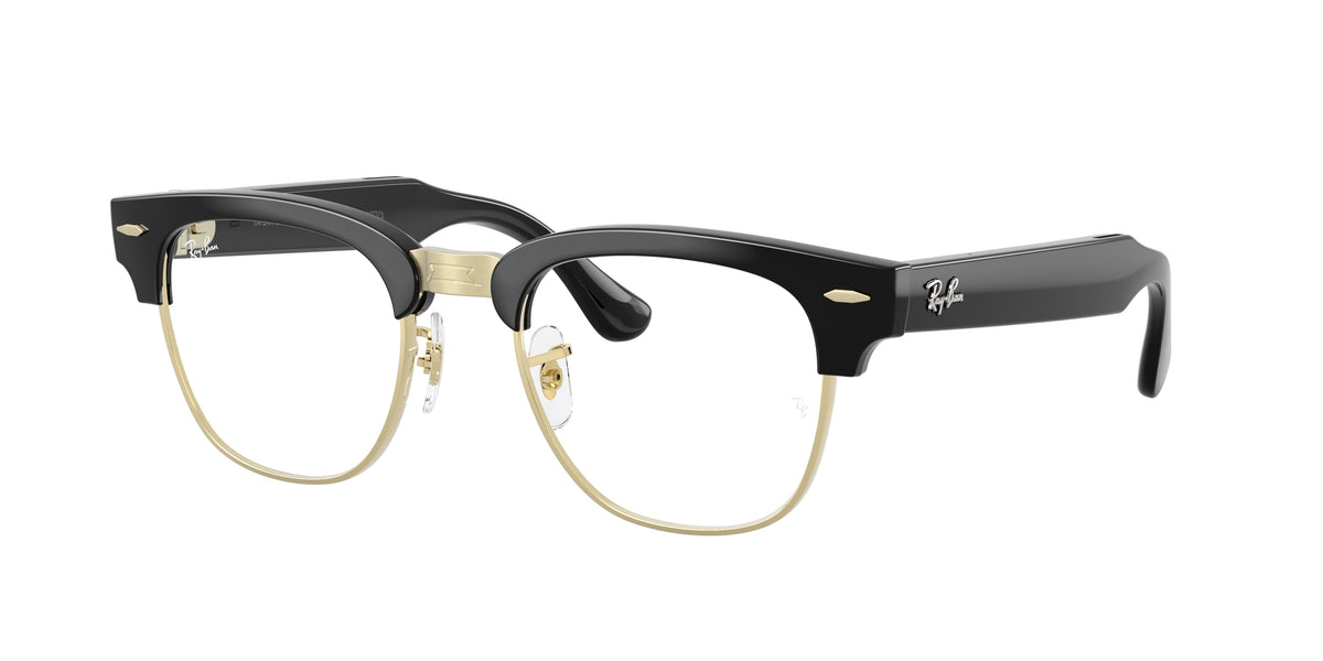 Ray-Ban Meta Audio Clubmaster Optics — Schwarz auf Gold