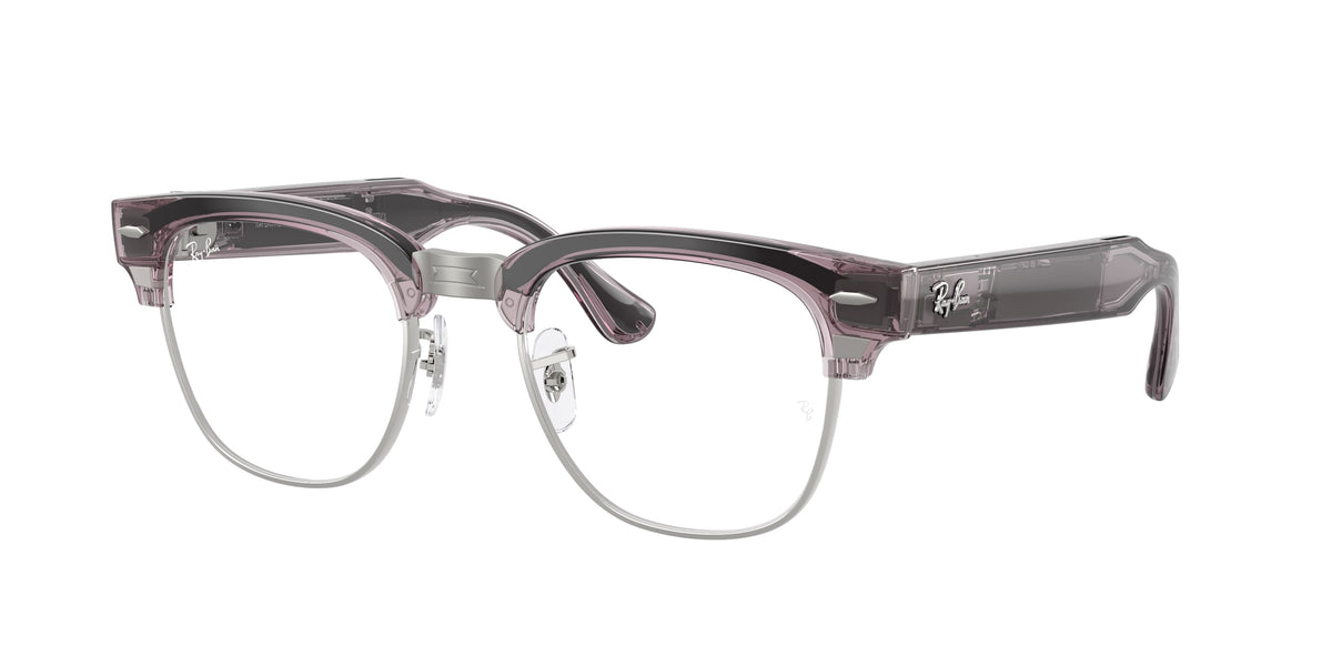 Ray-Ban Meta Audio Clubmaster Optics — Orchid transparent