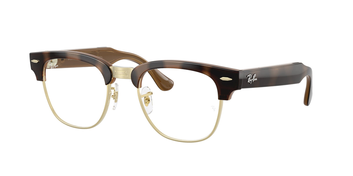 Ray-Ban Meta Audio Clubmaster — Havana · Hellblau-Violett-Lichtfilter