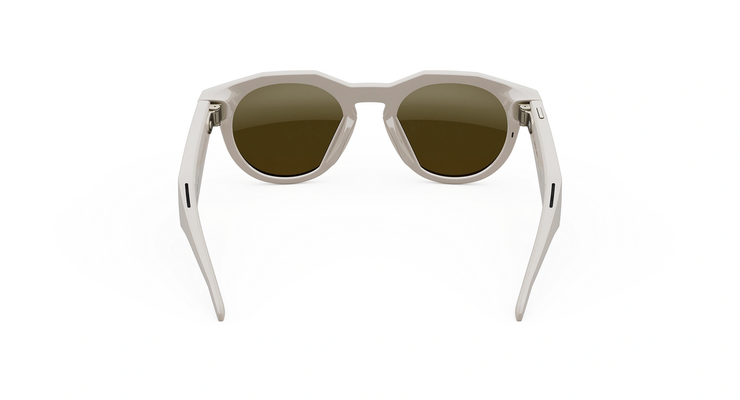 Oakley | META (Gen 2) AI Glasses | Oakley Meta HSTN – Warm Grey / Prizm™ Ruby