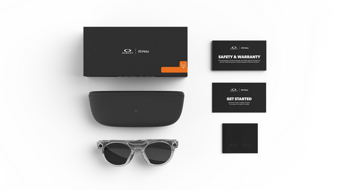 Oakley | META (Gen 2) AI Glasses | Oakley Meta HSTN – Clear / Clear to Grey Transitions®