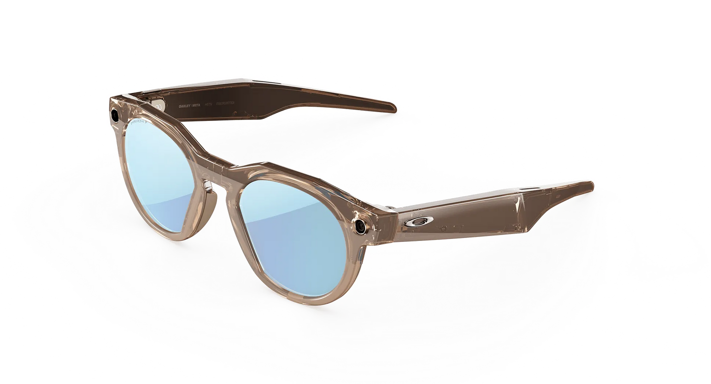 Oakley | META (Gen 2) AI Glasses | Oakley Meta HSTN – Brown Smoke / Prizm™ Deep Water Polarized