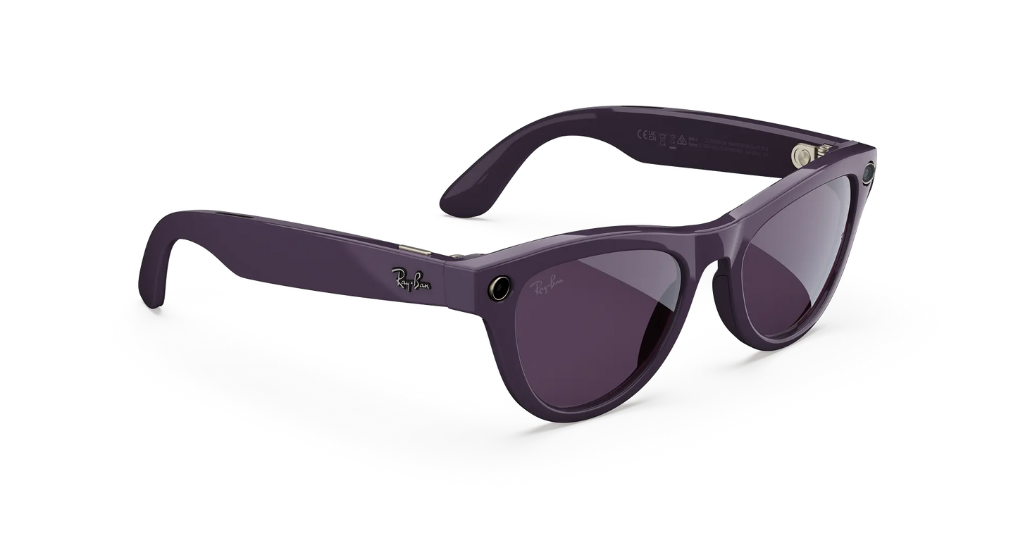 Ray-Ban | META (Gen 2) AI Glasses | Ray-Ban Meta SKYLER RW4014 – Mystisch Violett glänzend