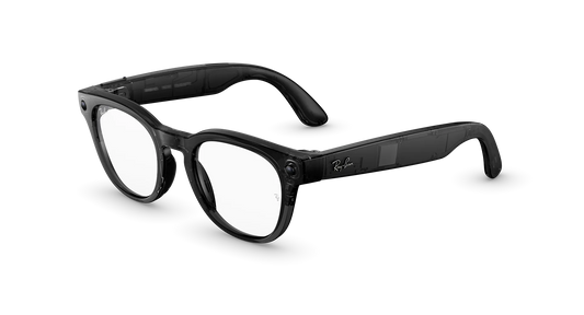 Ray-Ban | META (Gen2) SCRIBER OPTICS Shiny Transparent Black AI Glasses nur in Sehstärke