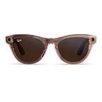 Ray-Ban | META (Gen 2) AI Glasses | Ray-Ban Meta SKYLER RW4014 - 6778M4 Pfirsich glänzend transparent