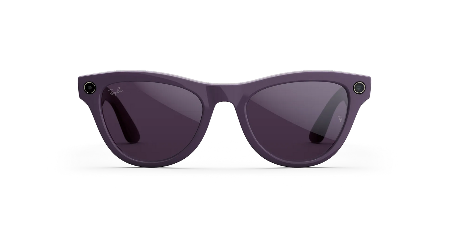 Ray-Ban | META (Gen 2) AI Glasses | Ray-Ban Meta SKYLER RW4014 – Mystisch Violett glänzend