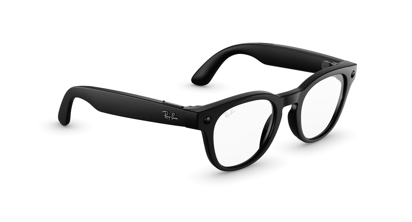 Ray-Ban | META (Gen2) SCRIBER OPTICS Standard Shiny Black AI Glasses