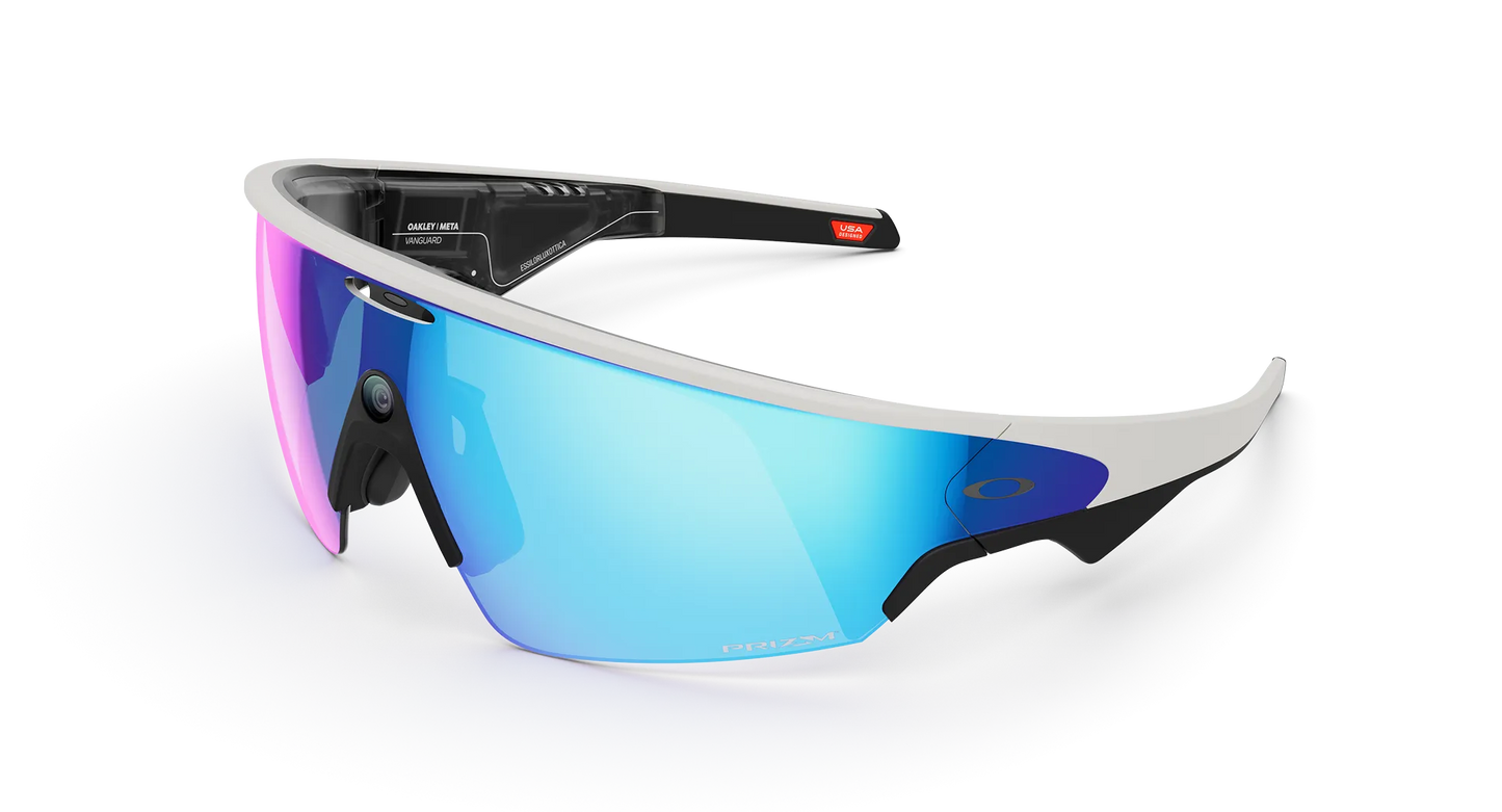 Oakley META Vanguard Brille - White/Prizm Sapphire
