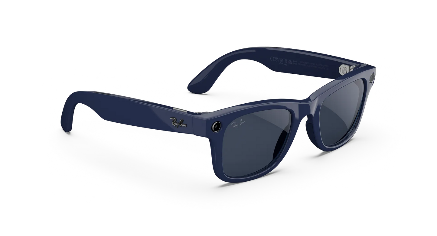 Ray-Ban | META (Gen 2) AI Glasses | WAYFARER RW4012 6628MF53 SHINY COSMIC BLUE