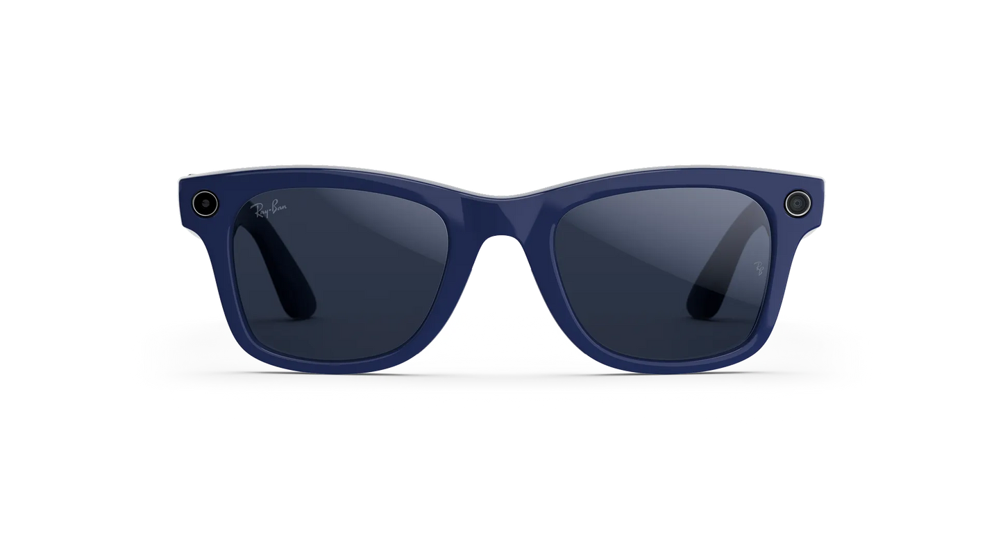 Ray-Ban | META (Gen 2) AI Glasses | WAYFARER RW4012 6628MF53 SHINY COSMIC BLUE