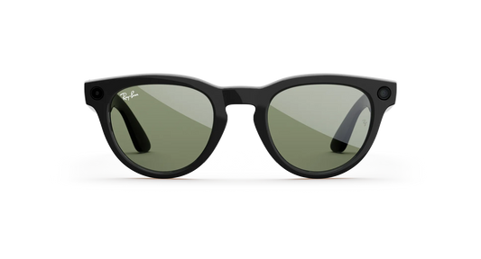 Ray-Ban | META (Gen 2) AI Glasses | HEADLINDER RW4013 601/7150 Shiny Black G15 Green