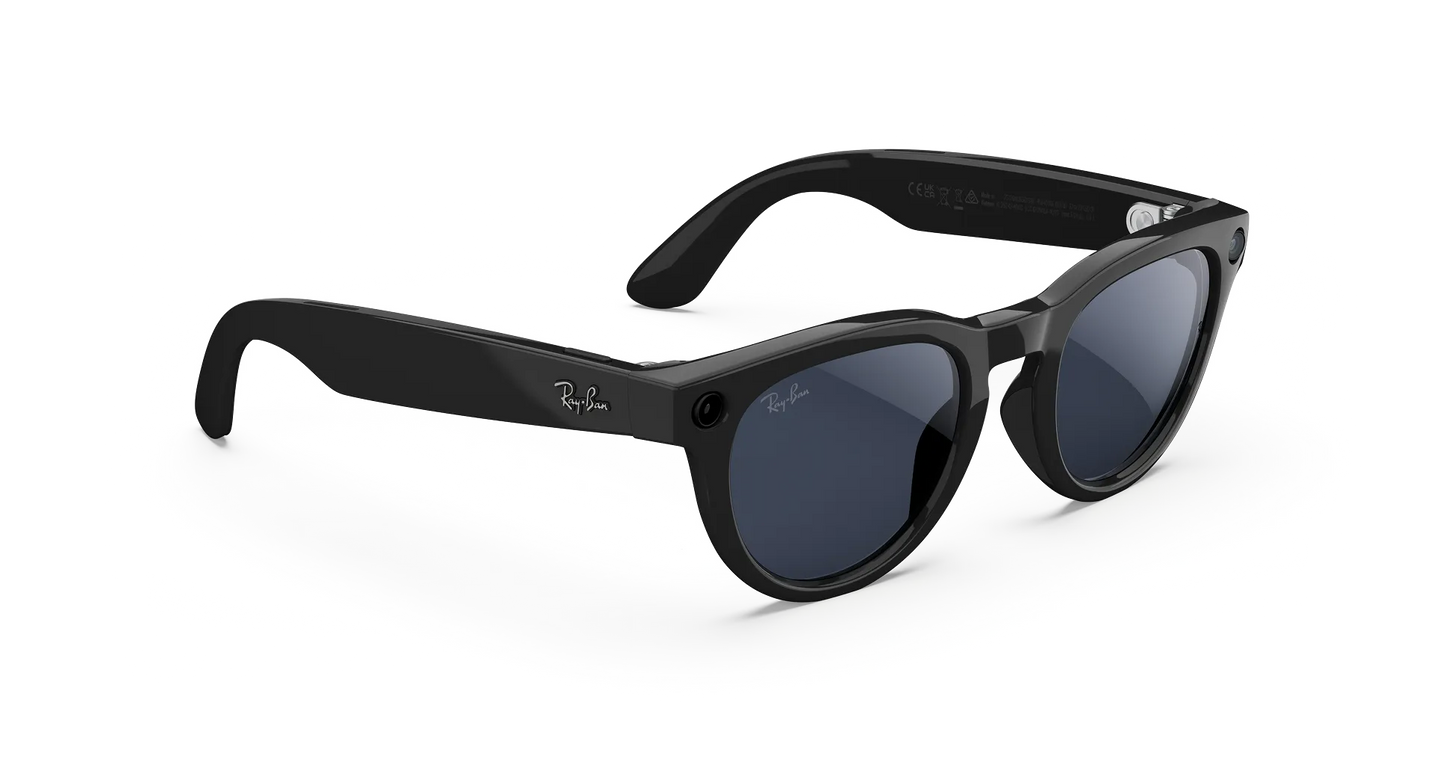 Ray-Ban | META (Gen 2) AI Glasses | HEADLINDER RW4013 601/MF50 Shiny Black Transition SAPPHAIRE