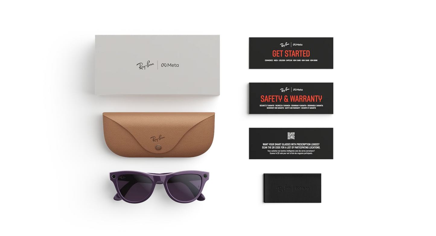 Ray-Ban | META (Gen 2) AI Glasses | Ray-Ban Meta SKYLER RW4014 – Mystisch Violett glänzend