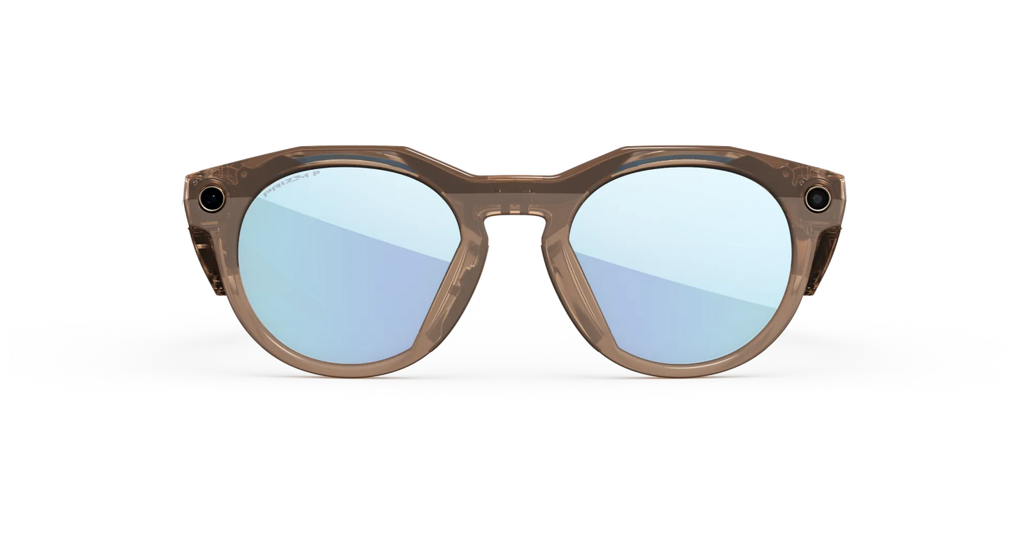 Oakley | META (Gen 2) AI Glasses | Oakley Meta HSTN – Brown Smoke / Prizm™ Deep Water Polarized