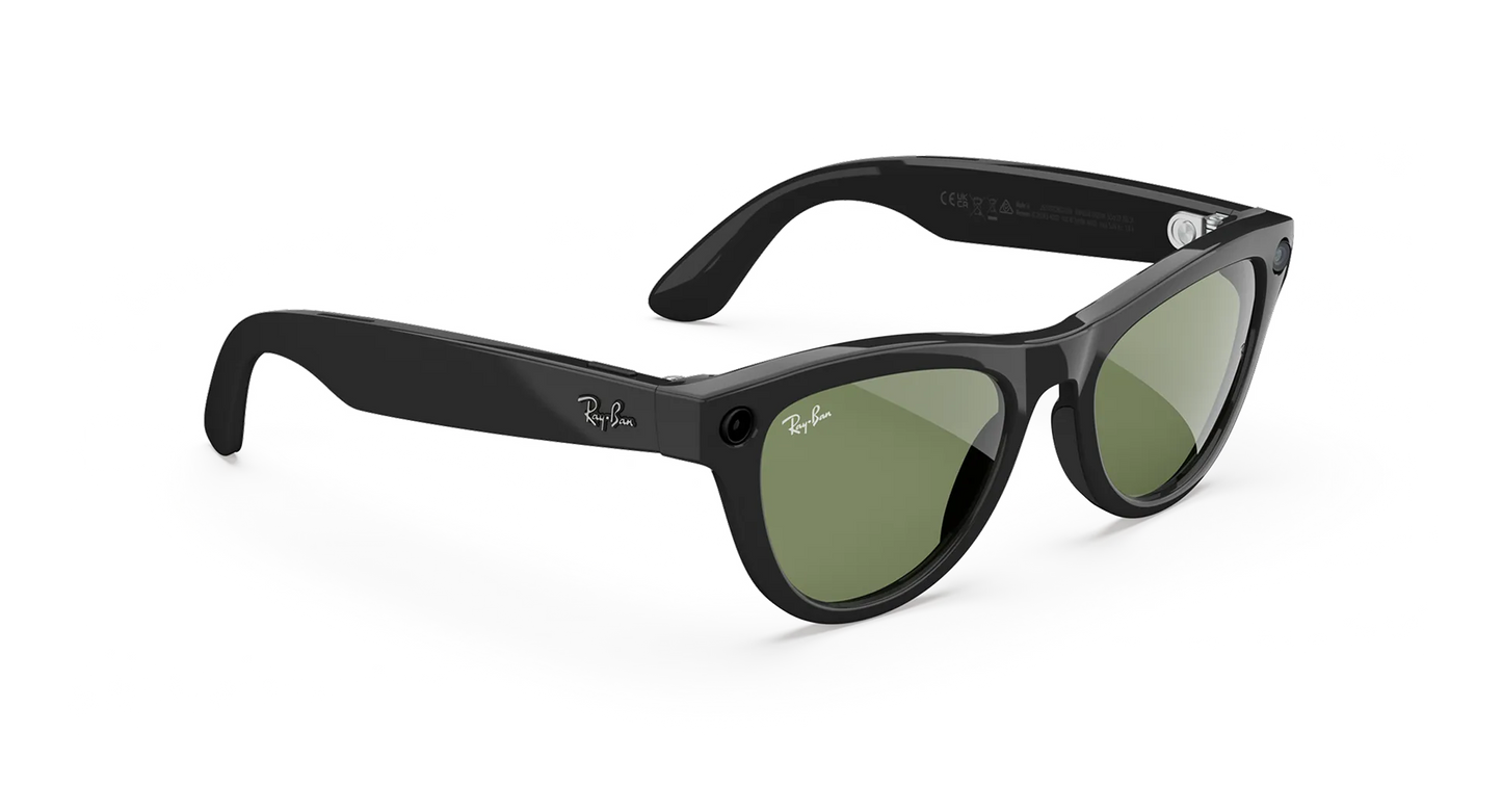Ray-Ban | META (Gen 2) AI Glasses | SKYLER 0RW4010 601/71 Shiny Black